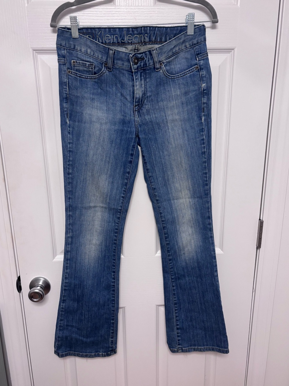 Calvin Klein Jeans Women's Medium Blue Flare Denim
